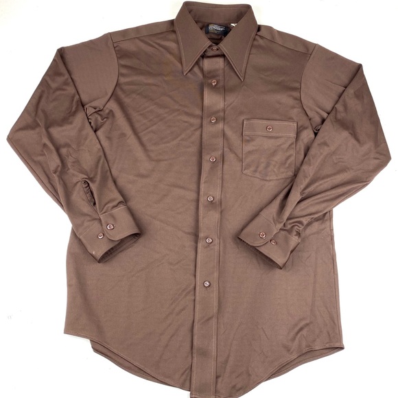 Vintage 70s JCPenney ultressa polyester shirt Sz M - Picture 1 of 6